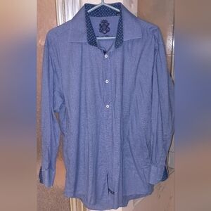 English Laundry Blue Casual Button Down Shirt